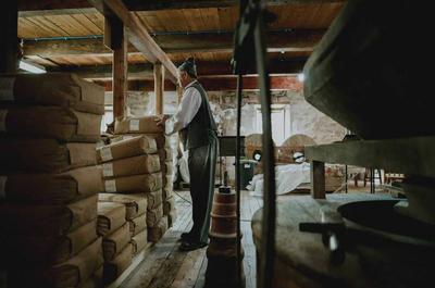 Le meunier dans son moulin   © La Seigneurie des Aulnaies