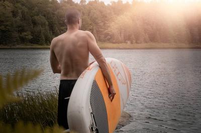 Kayak et planche à pagaies   © F.Trempe