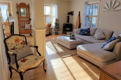 Salon avec foyer