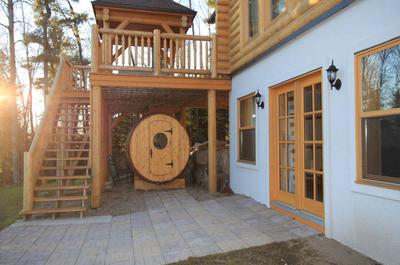 Sauna et patio   © Fiddler Lake Resort
