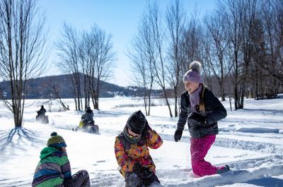 Jeux extérieur hiver