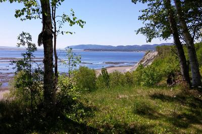 Vue sur la côte + une partie de la batture   © D.Parent