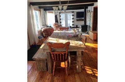 Table en bois de grange pour dix personnes