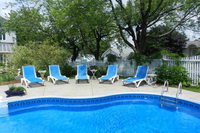 Piscine au sel et chauffée