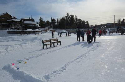 Pétanque sur neige