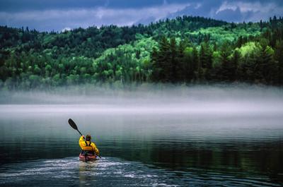 Kayak sur le lac Témiscamingue   © M.Dupuis