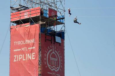 Tyrolienne Montréal   © S.Audet