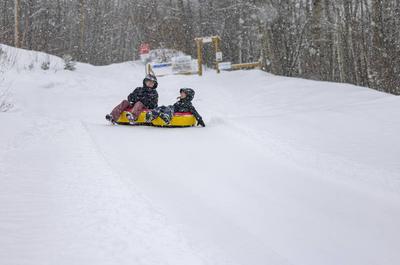 Glissade en hiver