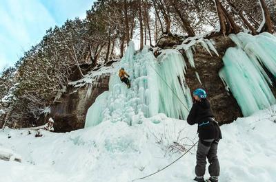 Escalade de glace à St-Alban   © Z.Hébert