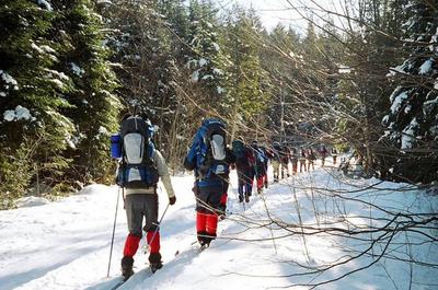 Ski de longue randonnée   © Cégep Édouard-Montpetit