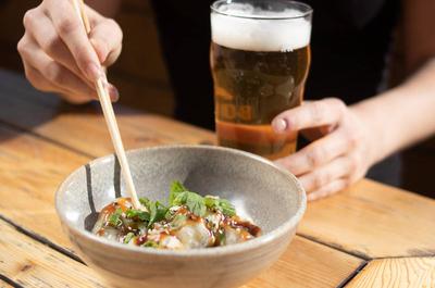 Dumpling & bière