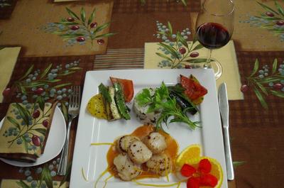 Nos délicieux pétoncles   © Restaurant L'eau à la bouche