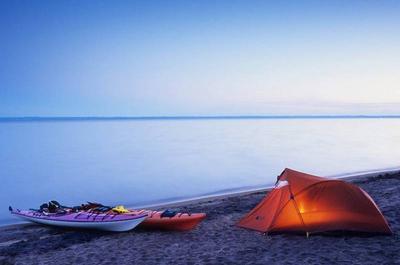 Camping et kayak de mer