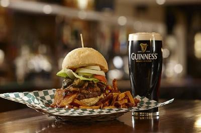 Burger & Guinness   © Ye Olde Orchard Pub