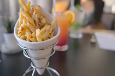 Frites au cheddar