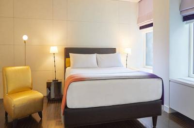 Chambre lit queen   © M.Fortin