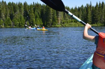 Kayak sur le lac