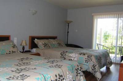 Chambre avec 2 lits doubles   © Motel des Mariniers