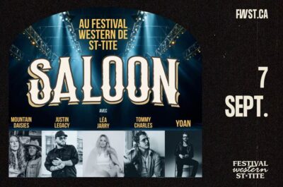 Découvrez SALOON, une soirée explosive de country québécois au Festival Western de St-Tite