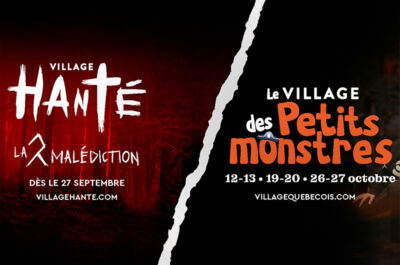 Pour les fans d’Halloween deux événements majeurs au Centre-du-Québec: Le Village hanté « la malédiction » et le Village des petits monstres