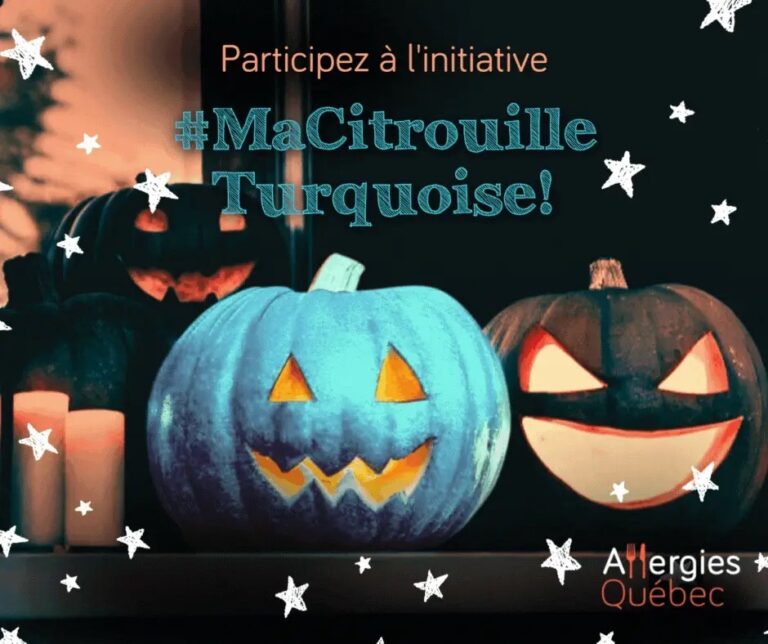 #MaCitrouilleTurquoise, Allergies Québec